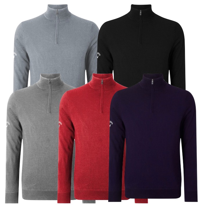 Callaway Mens Windstopper 1/4 Zip Golf Sweater